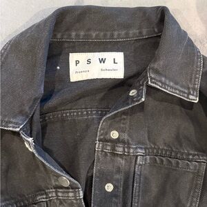 Proenza Schouler PSWL Black Denim Jean Jacket